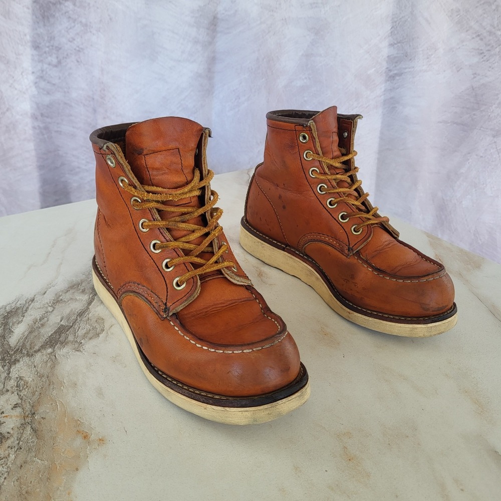 Red Wing 875 Moc Toe Boots Discontinued Size 4 D Youth or Women's 5.5